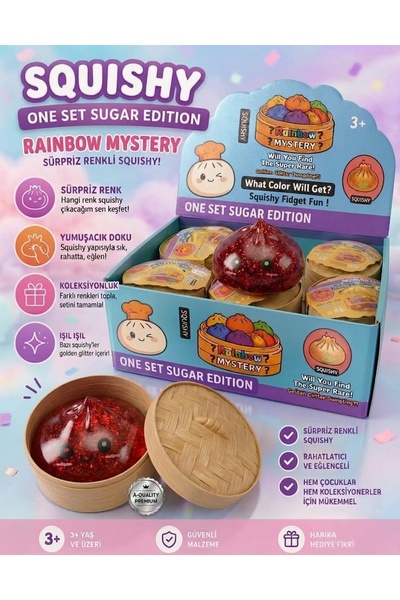 vittuc 2 Adet Büyük Boy Çin Mantısı Squishy – Yumuşacık Sürpriz Renkli Stres ...