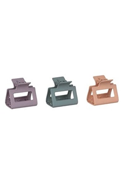 CBD CORAL BEST DEALS Clame Par Mat Gri Nude Lila 6cm - 3buc, 6x5.5cm, Multicolor
