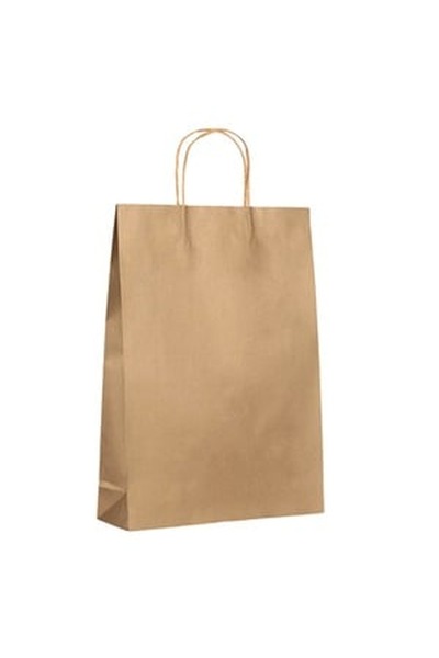 CBD CORAL BEST DEALS Punga Cadou Kraft Aurie 33x10x46cm, Auriu, Maro