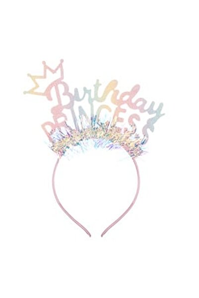 CBD CORAL BEST DEALS Coronita Par de Petrecere cu Tiara Roz Rainbow Glitter H...