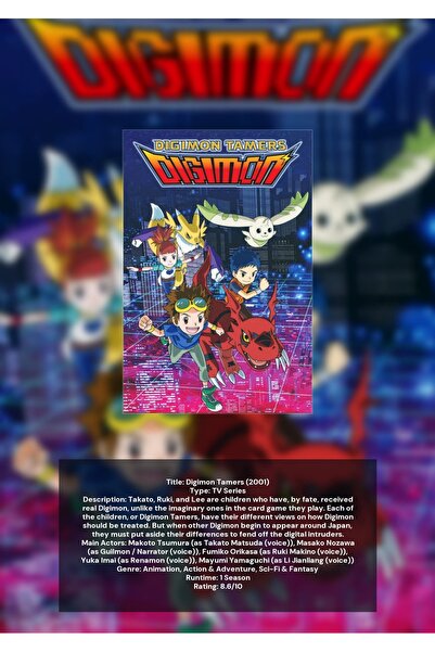 OEM Αφίσα Ινφορματογραφίας Digimon Tamers, Νοσταλγική Συλλογή Άνιμε, Χαρτόνι ...