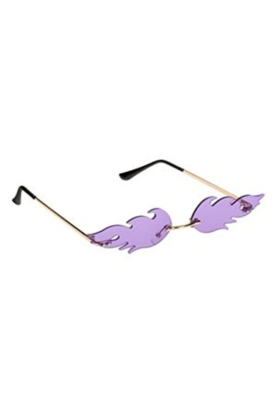 CBD CORAL BEST DEALS Ochelari Deghizare Fancy Mov cu Flacari, Plastic