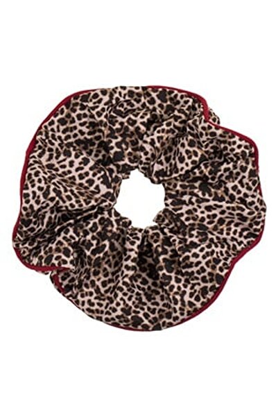 CBD CORAL BEST DEALS Elastic Par Textil cu Model Leopard & Margine Rosie pent...