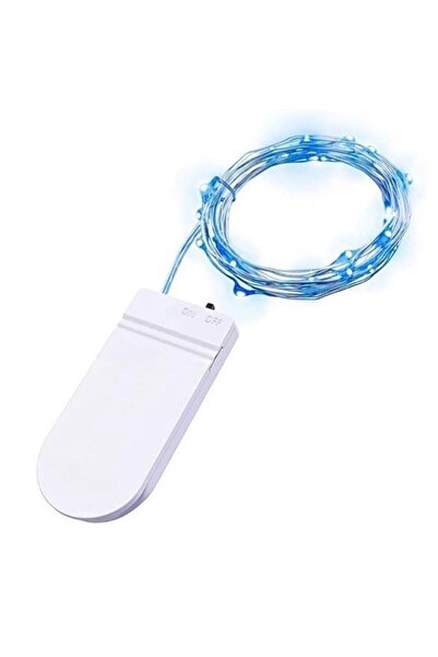 Lemon Hub Instalatie Craciun, Albastru, 30 LED-uri, 3 metri, cu baterii, fir ...