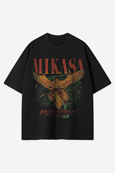 Sekizbiraltı Μπλουζάκι Bring It On Anime με στάμπα, μαύρο, oversized