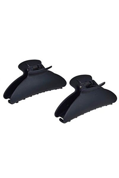 CBD CORAL BEST DEALS Clame Par Negre Mat pentru Femei 9cm - 2buc, Plastic, Negru