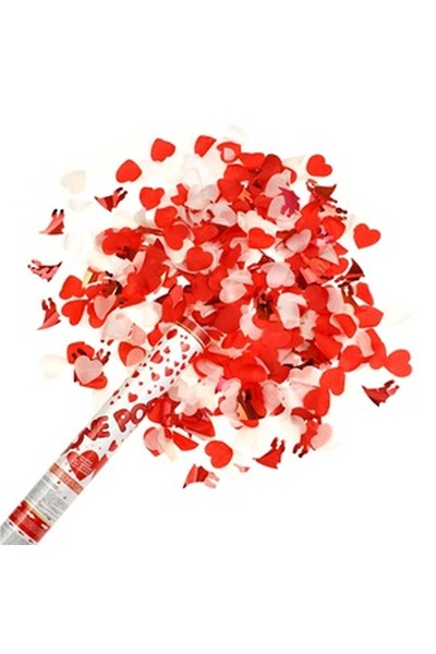 CBD CORAL BEST DEALS Tun cu Confetii Party Popper Inima 38cm, 38x5cm
