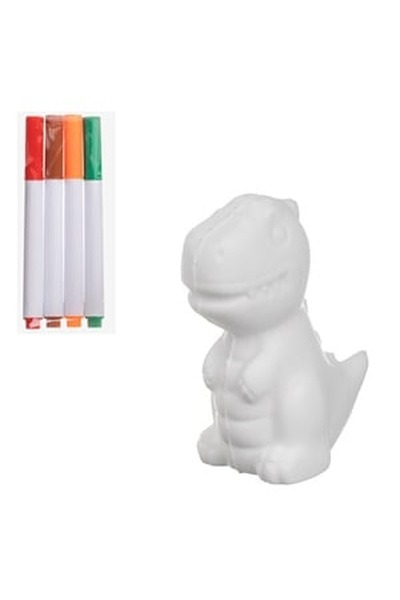 CBD CORAL BEST DEALS Set Creativ ”Coloreaza Figurina Squishy Dinozaur” & 4 Ca...