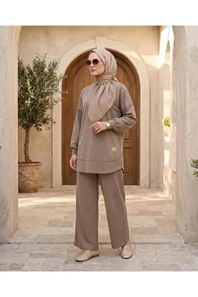 Vera Pike Omuz Çıtçıtlı Pantolonlu BayanTakım