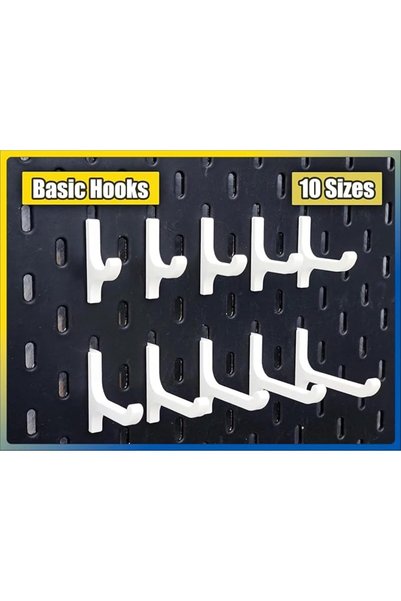 Generic 10 قطع من خطافات التعليق التنظيمية المتوافقة مع لوحة التعليق من IKEA ...