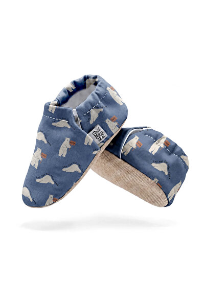 Kokopatik Polar Bear Patterned Booties |   Non-Slip Home & Nursery Booties