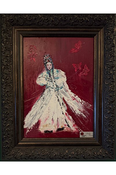 tokyo sanat Shiroi Hana — Beyaz Çiçek Yağlı Boya Tablo