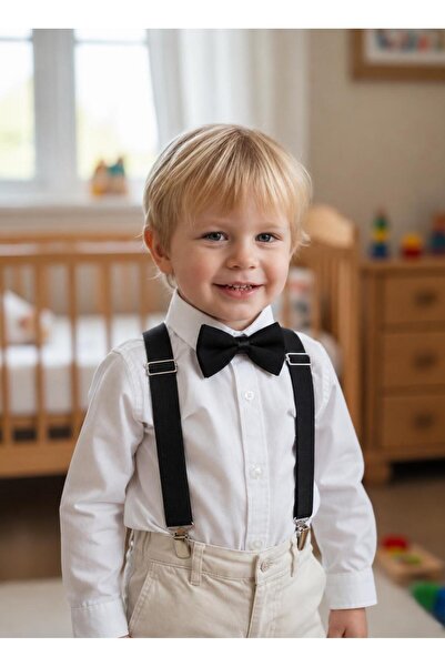 Lumos Trade Boys' Trouser Suspenders and Bow Tie Set – Y-Strap – Suitable for...