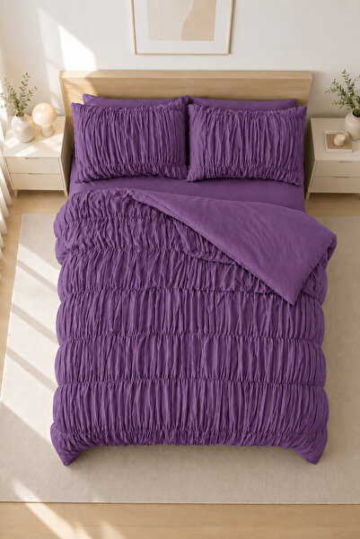 Ganita home Riva Büzgülü Çift Kişilik Nevresim Seti | 200 x 220 cm