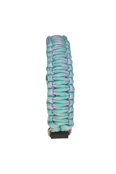 moonparacord Dog Collar Cyan Pink 38-43 cm