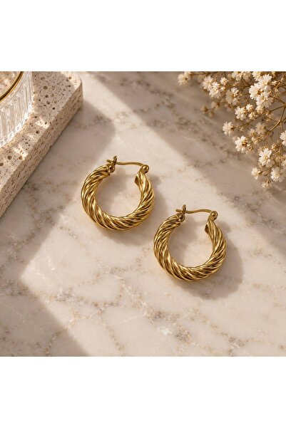 XUPING JEWELRY أقراط دائرية ملتوية