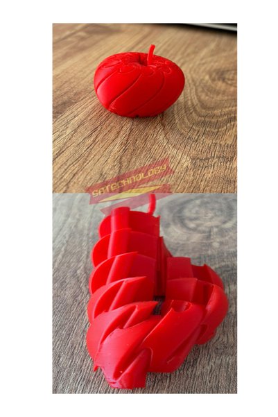 SATECHNOLOGY Stres oyuncak elma twisty fidget hareketli oyuncak elma