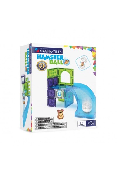 Magna Tiles Μαγνητικό Παιχνίδι Κατασκευών Magna-Tiles Μπάλα Χάμστερ Σετ 13 τε...