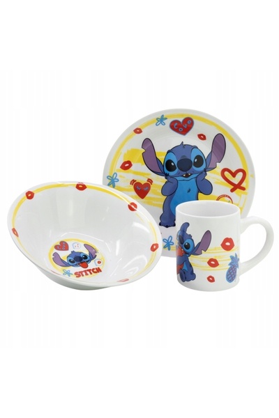 Stitch Κεραμικό σερβίτσιο φαγητού σε συσκευασία δώρου
