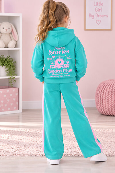 Çipil Kapüşonlu Sweatshirt Alt Üst Takım