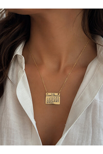 Histakı Women's Anti-Tarnish Calendar Necklace