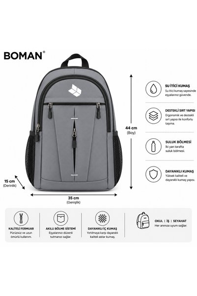 Axebag Rucsac cu mai multe compartimente, impermeabil, pentru sport, laptop, călătorii și uz zilnic