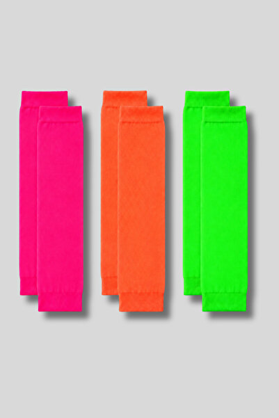 Ada Çorap & İç Giyim Women's 3-Piece Neon Colored Leggings