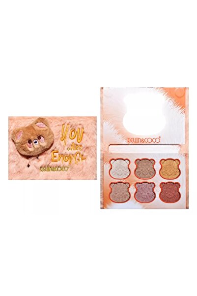 Lemon Hub Σετ Μακιγιάζ Kevin&Coco Bear Model, 6 Χρώματα Highlighter, Αφράτη Θ...