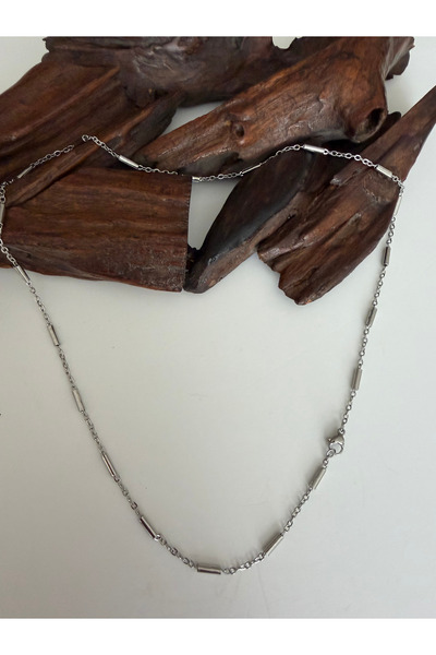 Aida Jewelss Top Segment Casual Sequin Steel Chain Necklace 55 cm Steel Chain...