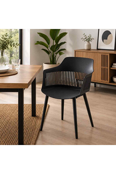 Palma homez Gray Plastic Chair 78X46X46 cm - Dining Table Chair