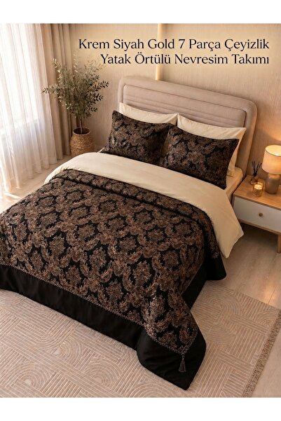 Home Yatak örtüsü-nevresim takımı 7 parça çeyiz paket