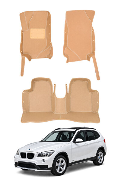 stiloto BMW X1 E84 (2004-2015) Uyumlu 7D Deri Oto Paspas - Noktalı Desen