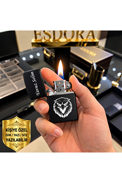 Kişiye Özel Metal Çakmak İsimli Çakmak Hediye Çakmak Sevgiliye Babaya Arkadaşa