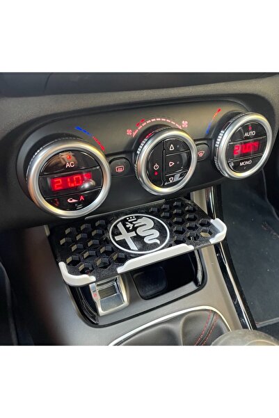 Alfa Romeo Giulietta Uyumlu Özel Tasarım Telefon Tutucu / Konsol Organizeri