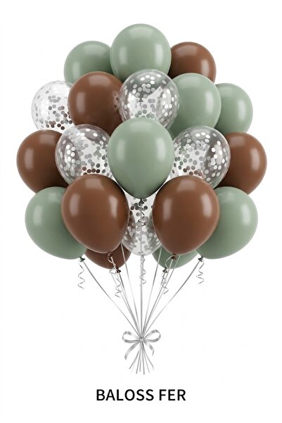 baloss fer Jungle Tale 20-Piece Birthday and Baby Shower Balloon Set – Safari...