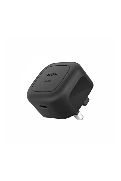 Belkin بيلكن شاحن جداري سريع 45 W بمنفذ USB-C واحد وتقنية PD 3.1 ورؤوس قابلة ...