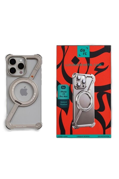 darc Dark Z Case with Reinforced Sides, Magnetic Stand, Rotating Circular Han...