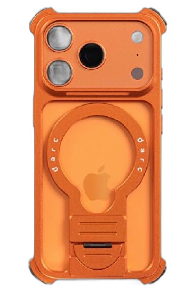 darc Dark Frame Protective Mobile Phone Case with Back Ring Holder and 360-De...