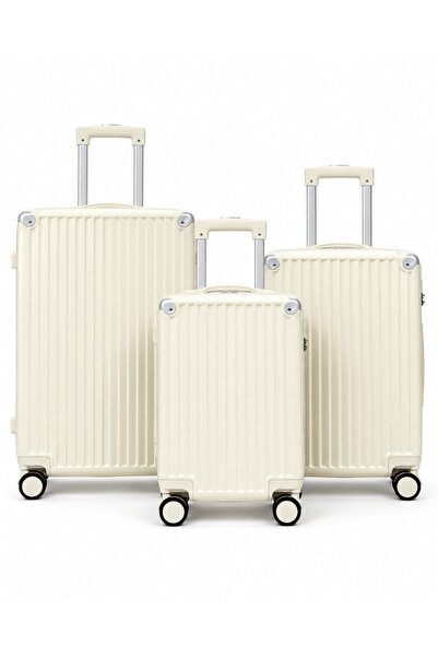 Flieger Luggage طقم حقائب سفر 3 قطع من ABS مقاسات 28/24/20 بوصة – شنط سفر بعج...