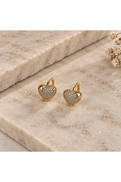 XUPING JEWELRY Stone heart earrings