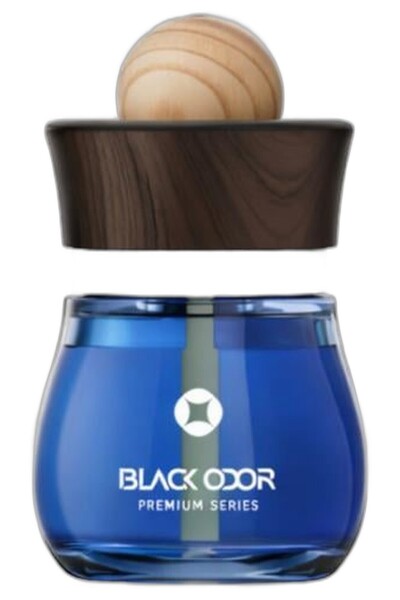 Black Odor بلاك أودور فواحة سيارة خشبية برائحة خشب البحر الأزرق، معطر سيارة ب...