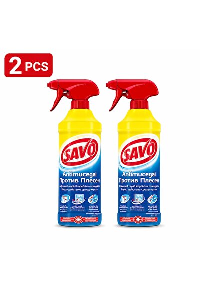 SAVO Pachet de 2 bucăți Spray anti-mucegai cu acțiune rapidă, SAVO, 500ml