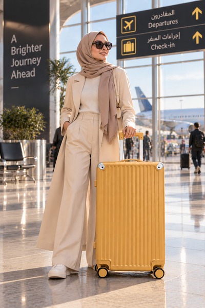 Flieger Luggage طقم حقائب سفر 3 قطع من ABS مقاسات 28/24/20 بوصة – شنط سفر بعجلات دوارة، تصميم عملي وأنيق، متوفر بعدة الوان