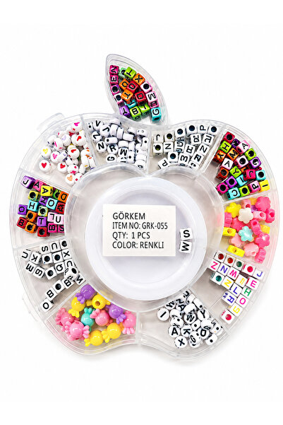 Eymen Hobi Apple Figured Jewelry Activity Set – Letter Bead Design Kit