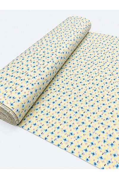 Zümra Baby %100 Pamuk Desenli Poplin Kumaş - Çiçekli - (50x170)