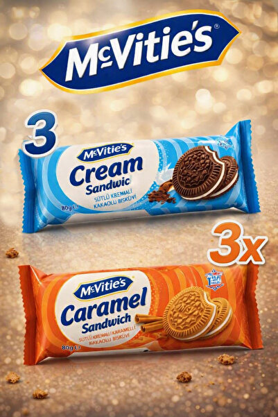 McVities Karamelli 3 Adet Ve Kremali 3 Adet