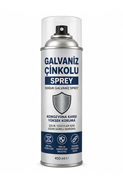 Genel Markalar GALVANİZ KAPLAMA SPREY ÇİNKOLU ZİNCH SPREY BOYA 400ml