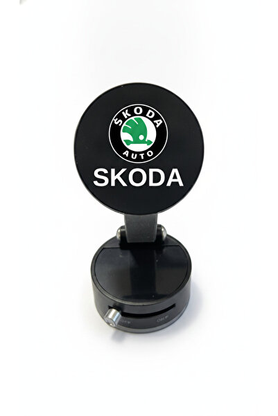 Autohelix MSA Suport magnetic negru cu ventuză și braț reglabil pentru Skoda