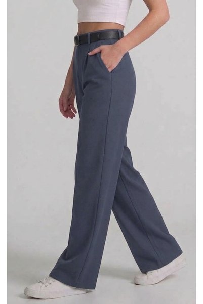 JUPEN Women's Belted Palazzo Trousers