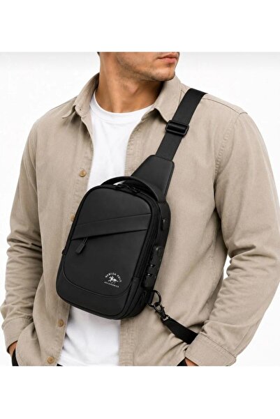 Newish Polo Body Bag Cross Backpack with Combination Lock Uziko Small Size - ...